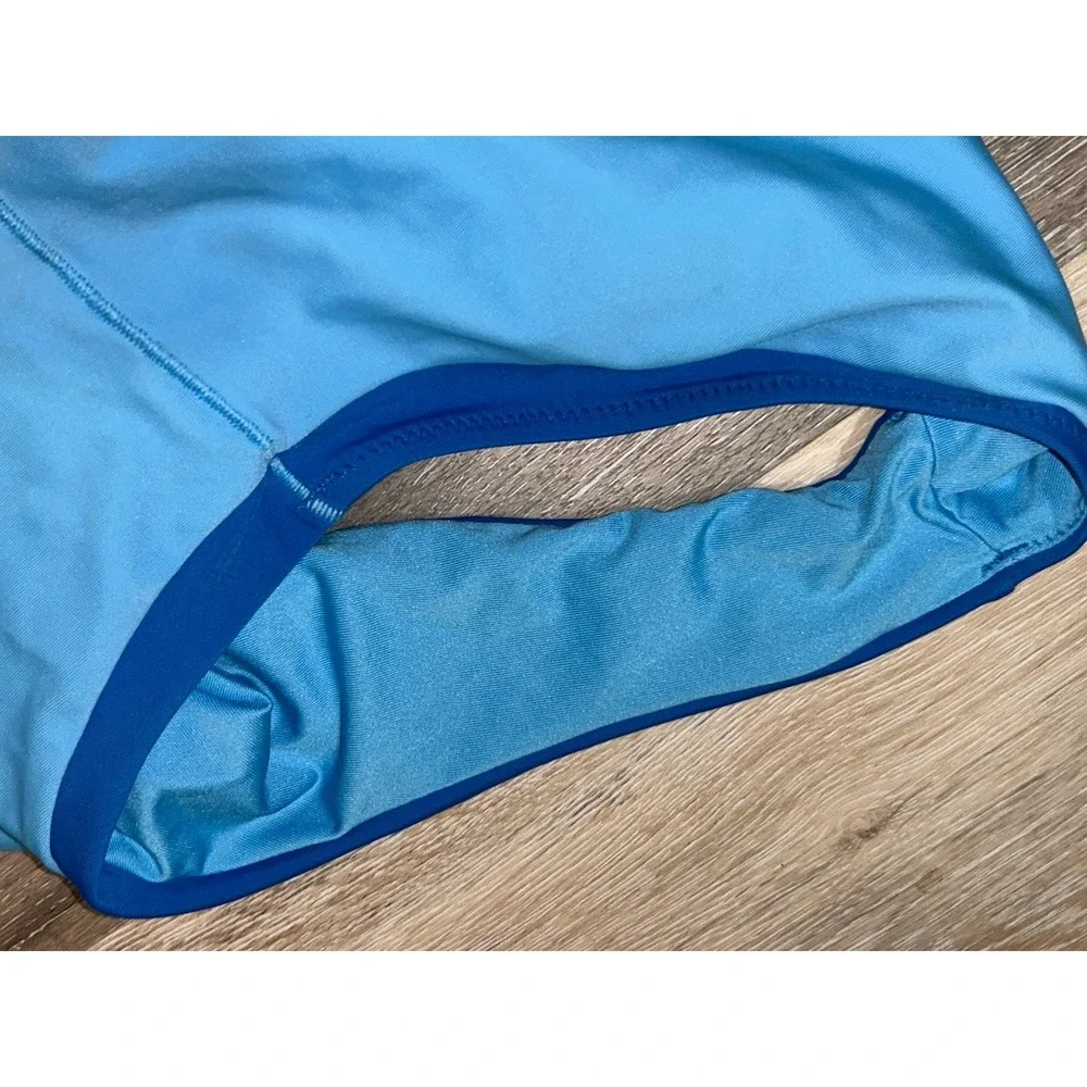Athleta Girls Size 12 Swimsuit Blue Excellent Condition